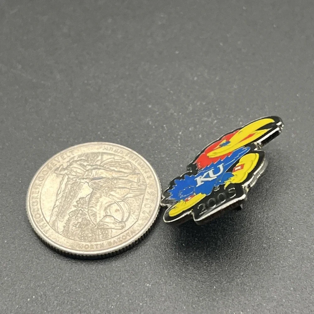 University Of Kansas KU Jayhawk Mascot 2005‎ Lapel Hat Pin